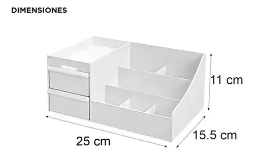 Organizador Maquillaje Cremas Escritorio Oficina Con Cajones 15
