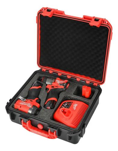 Estuche Para Taladro Destornillador Milwaukee M12 Funda Top Rojo/negro 3
