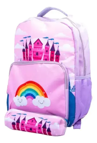 Mochila Escolar Unicornio Castillo Dinosaurio Infantil Niños 2