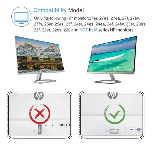 Adaptador Vesa Ifcase Para Monitores Hp 22  A 27  Negro Negro 7
