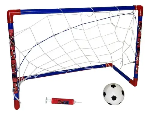 Arco De Futbol Spiderman Con Pelota + Inflador Niños Marvel Color Spider Man