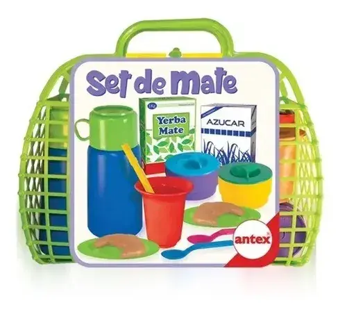 Canasta Set De Mate Juego Infantil Cocina Y Accesorios Antex