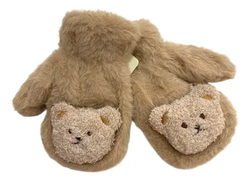 Guantes Mitones Infantiles Oso Super Suave Osito Invierno