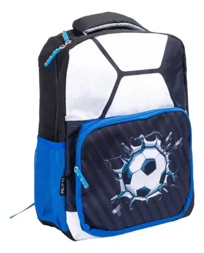 Mochila Infantil Escolar De Futbol Impermeable + Cartuchera Fútbol 9