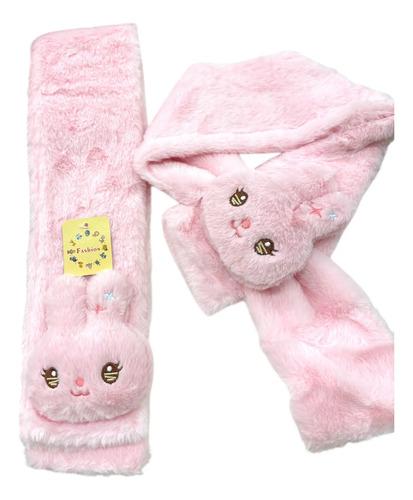 Bufanda Para Niños Peluche Abrigada Invierno Conejo Abrigo 11