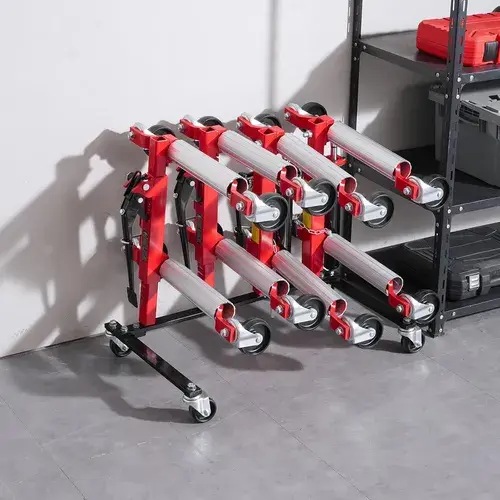 Estante Vevor Para Carritos De Rueda Con Ruedas Organizador Negro 6