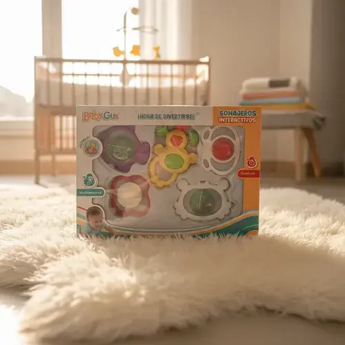 Set De Sonajeros Para Bebé Didácticos Sensoriales 5 Piezas Varios 3