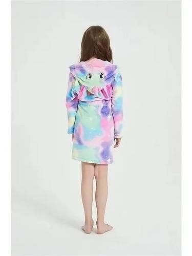 Bata Pijama Niños Infantil Microfibra Unicornios Dinosaurios 8