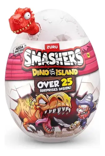 Dino Smashers Dinosaurio Island Huevo Con 25 Sorpresas Zuru 2