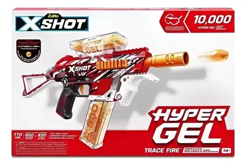Pistola X Shot Hyper Gel Motorizada Automatic 10mil Bolitas Roja 3