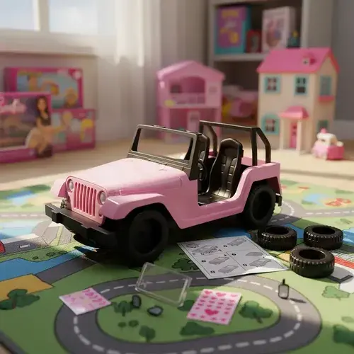 Combo Jeep Auto De Barbie + Muñeca 30 Cm Original Mattel 5