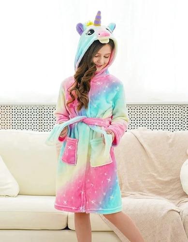 Bata Pijama Niños Infantil Microfibra Unicornios Dinosaurios 2