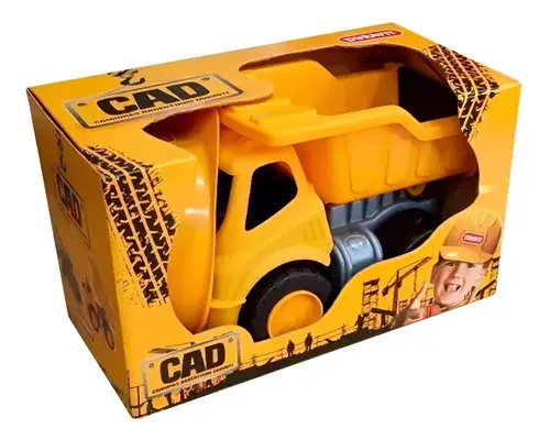 Camión Grande Volcador + Casco Construccion Premium Duravit Volcador Amarillo