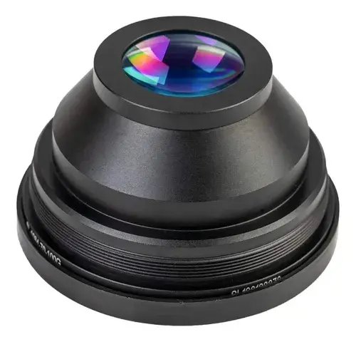 Lente F-theta Cloudray 1064nm F100 Campo 7x7 Cm Rosca M85 Rosca M85 Negro 4
