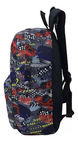 Mochila Escolar Dibujos Futbol Cohete Niños Primaria Grande 10