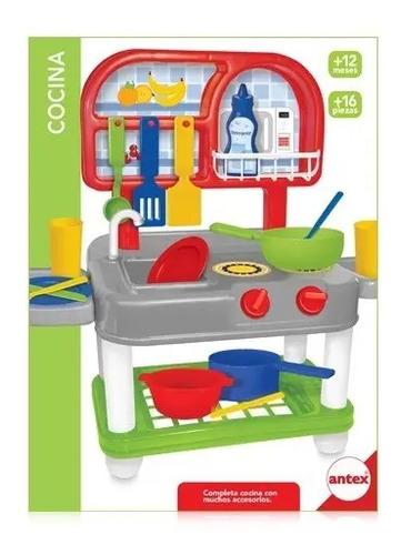 Cocina Super Completa De Juguete C Accesorios Vajilla Antex