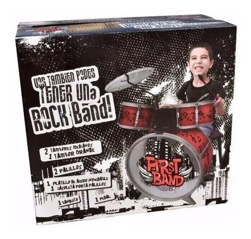 Bateria Musical First Band Infantil Para Niños Original Fayd 4