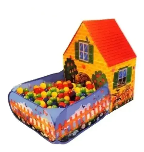 Pelotero Casita Infantil Modelo Granja 100 Pelotas Bebes 2
