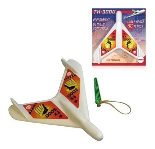 Avion De Juguete Vuela De Verdad Planeador Hasta 80 Mt Antex Nave Blanco 5