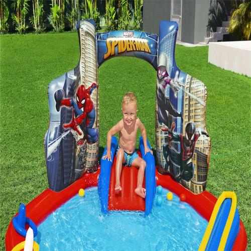 Centro De Juegos Inflable Spiderman 2.11x2.06x1.27m -bestway 6