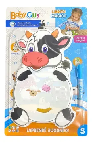 Libro Librito Magico Para Pintar Sumergible En Agua Animales 10