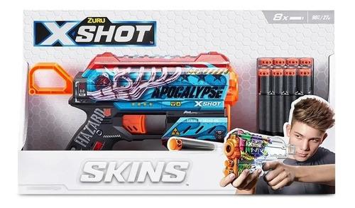 Pistola Lanza Dardos X Shot Skins Flux Con 8 Dardos Juguete 12