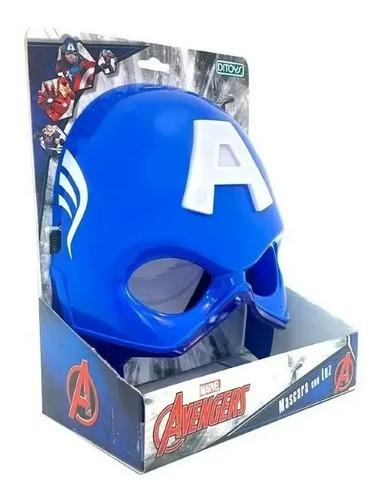 Mascara Avengers Con Luz Ditoys Color Capitán América 3