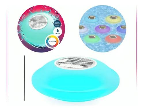 Combo Parlante Para Pileta Sumergible + Colchoneta Portavaso Celeste 6