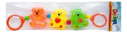 Cunero Con Ruido Ositos Cuna Cochesito Sonajero Babygus Bebe Multicolor Osito 2
