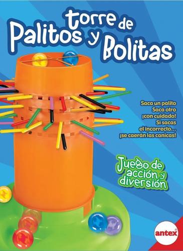 Torre De Palitos Y Bolitas Juego De Mesa Destreza Antex