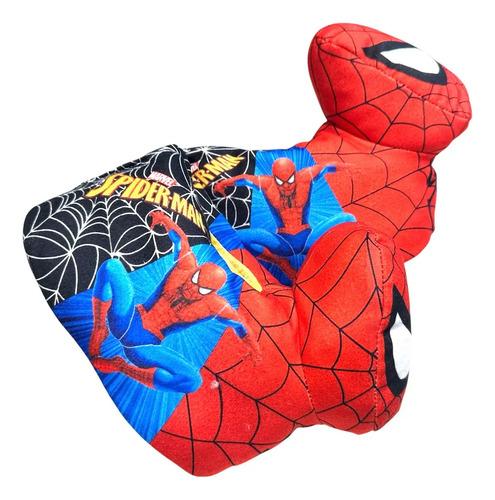 Pantuflas Spider Araña Chicos Infantiles Polar Dibujos Azul Y Rojo Spider Adaptable 25 Al 32 2