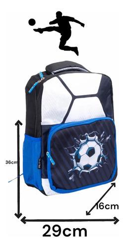 Mochila Infantil Escolar De Futbol Impermeable + Cartuchera Fútbol 10