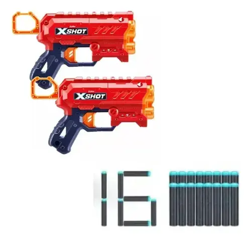 Pistolas X-shot X2 Micro - 7439 Color Rojo 2