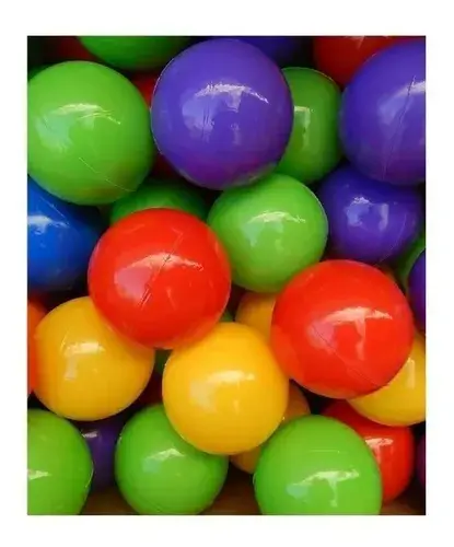 Pelotero Inflable Con 100 Pelotas Para Bebes Niños Premium Amarillo Rojo Y Verde 7
