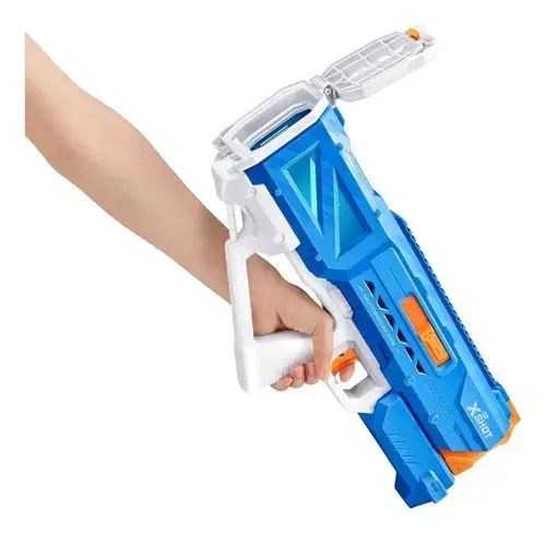 Pistola De Agua Motorizada Gigante Con Llenado Rapido X-shot Azul 3