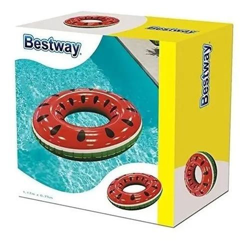 Salvavidas Flotador Inflable Sandia Anana Pileta Agua Verano 2