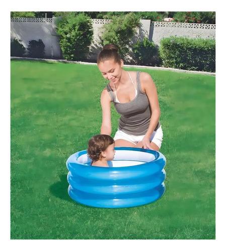 Pileta Inflable Redonda Bestway 51033 De 70cm X 30cm 43l Azul Bolsa 2