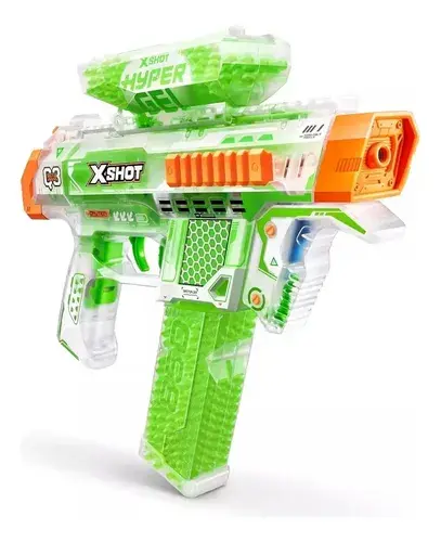 Pistola X Shot Glow Hyper Gel 5000 Bolitas Brilla Oscuridad Brillante 6
