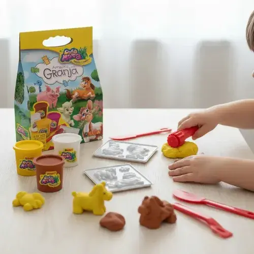 Juego De Masas Amiguitos De La Granja Animales Zoo Duravit 5