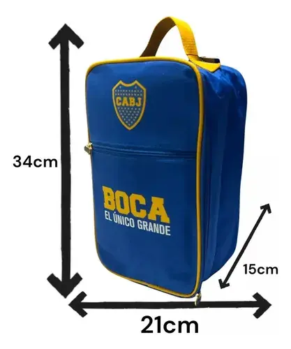 Bolso Botinero Boca Juniors Botines Futbol Neceser Original Azul 8