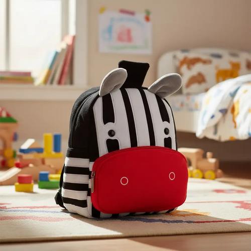 Mochila Infantil Animales Nene Nena Jardin Infancia Escolar Diseño De La Tela Vaca Blanco