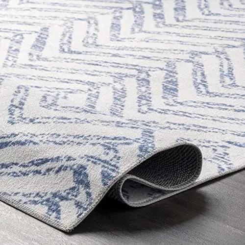 Nuloom Rosanne Alfombra Decorativa Geométrica Lavable A Máqu 5