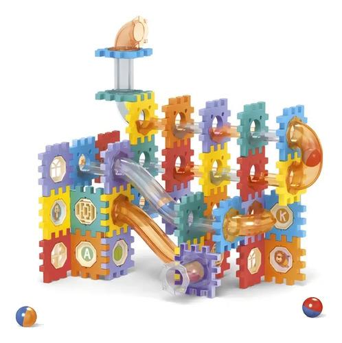 Bloques Armar Ditoys 182 Piezas Rolling Ball Tubes Y Blocks 3