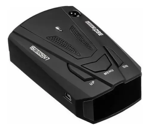 Detector Radar Gps Kf-premium V7 16 Bandas Para Auto Negro