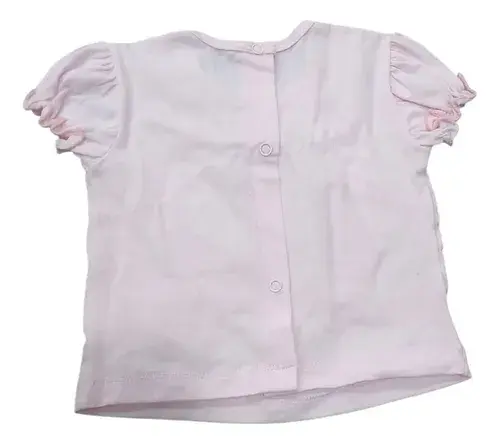 Conjunto Bebe Beba Remera + Short Con Corazon Y Moño 8