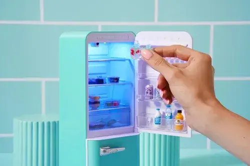 Mini Brands Mini Refrigerador Heladera Fill The Fridge Zuru Turquesa 7
