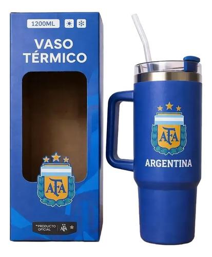 Vaso Térmico Afa 1200ml - Edición Campeones 3 Estrellas Azul Afa