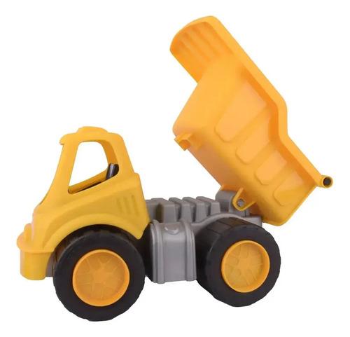 Camión Grande Volcador + Casco Construccion Premium Duravit Volcador Amarillo 4
