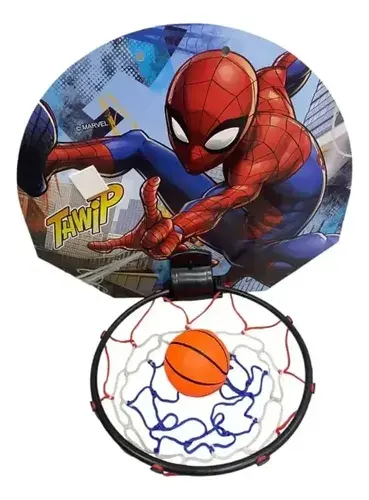 Aro De Basquet Spiderman Hombre Araña Juego Infantil Basket 3