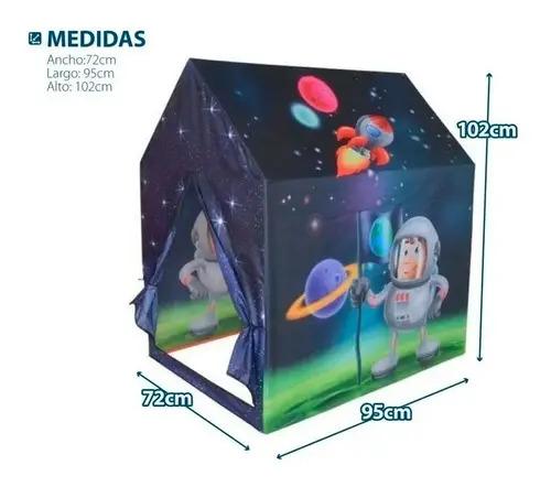 Carpa Casa Casita Inafntil Viaje Al Espacio Interior Exterio 3